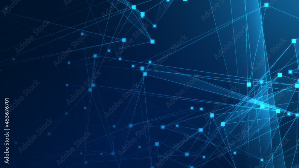 Abstract blue polygonal 3d rendering network technology background. Abstract blue polygonal 3d rendering network technology background.