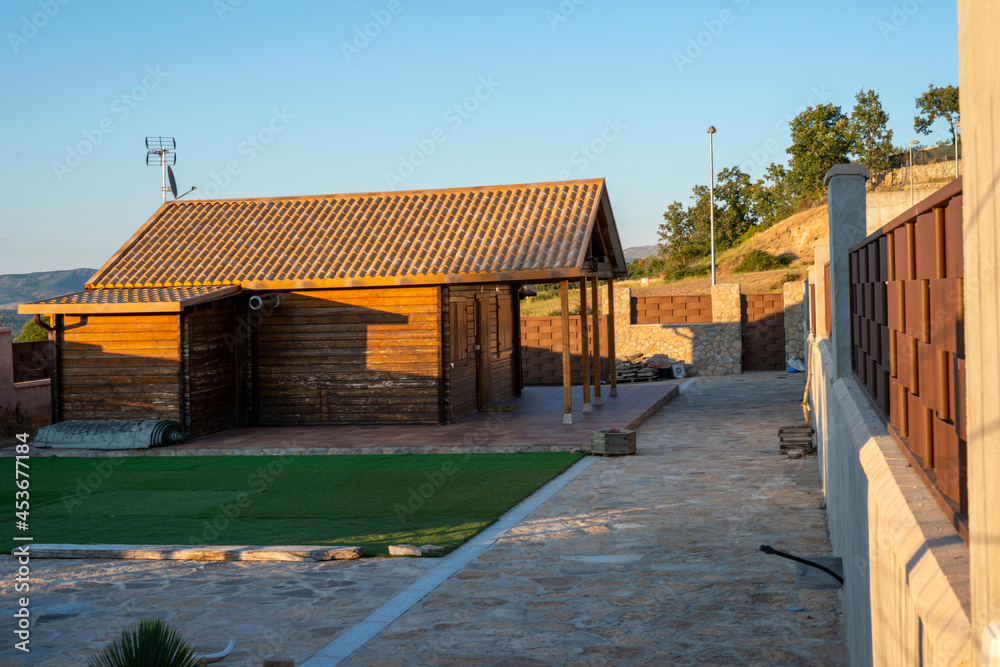 casa prefabricada de madera montaña