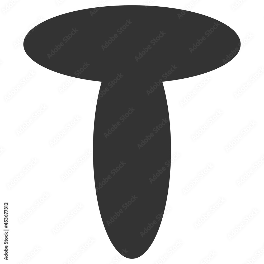 Mushroom vector illustration. Flat illustration iconic design of mushroom, isolated on a white background. Mushroom vector illustration. Flat illustration iconic design of mushroom, isolated on a white background.