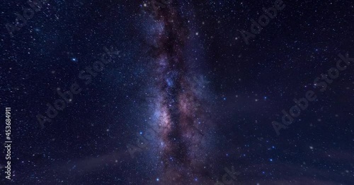 Loop of Celestial Space Universe With Stars And Galaxies Moving In 3D Space