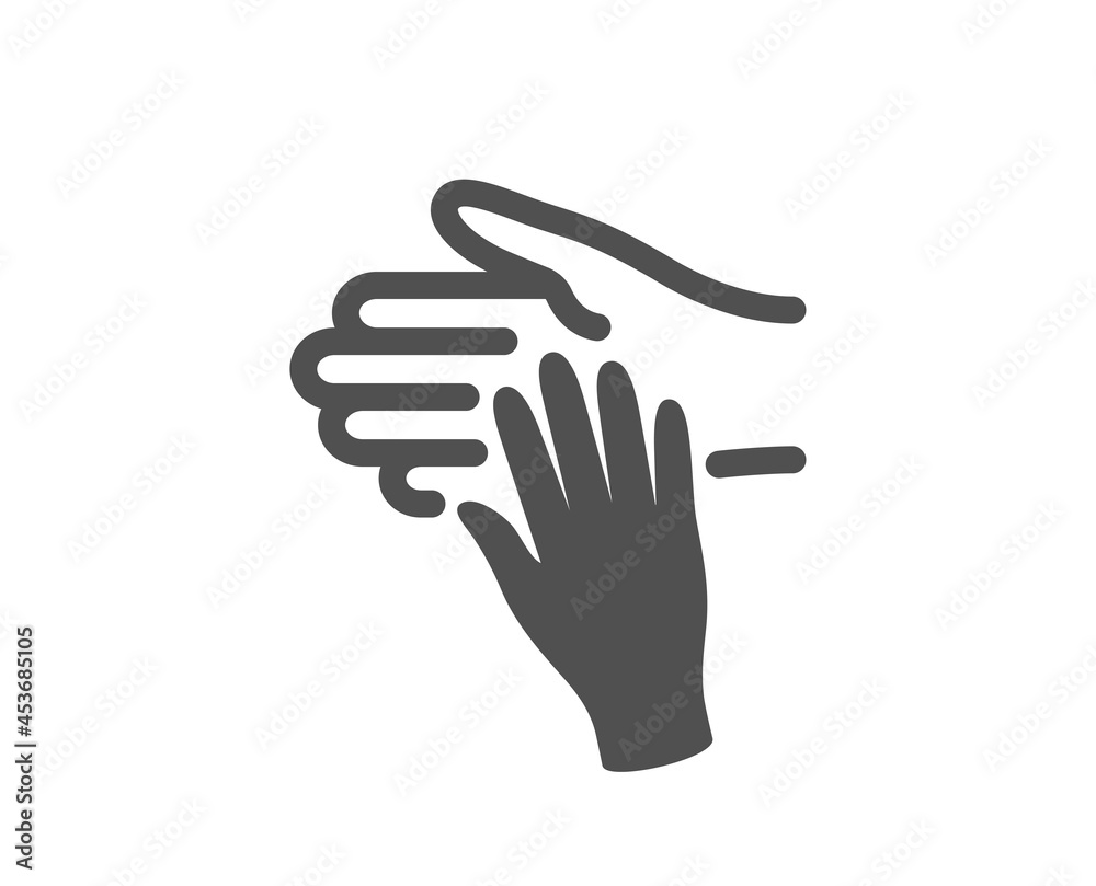 Volunteer care icon. Helping hand sign. Hospice symbol. Classic flat style. Quality design element. Simple volunteer icon. Vector Volunteer care icon. Helping hand sign. Hospice symbol. Classic flat style. Quality design element. Simple volunteer icon. Vector