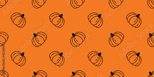 pumpkin Halloween seamless pattern vector ghost cartoon scarf isolated tile background illustration repeat wallpaper grif wrapping papersymbol icon doodle design