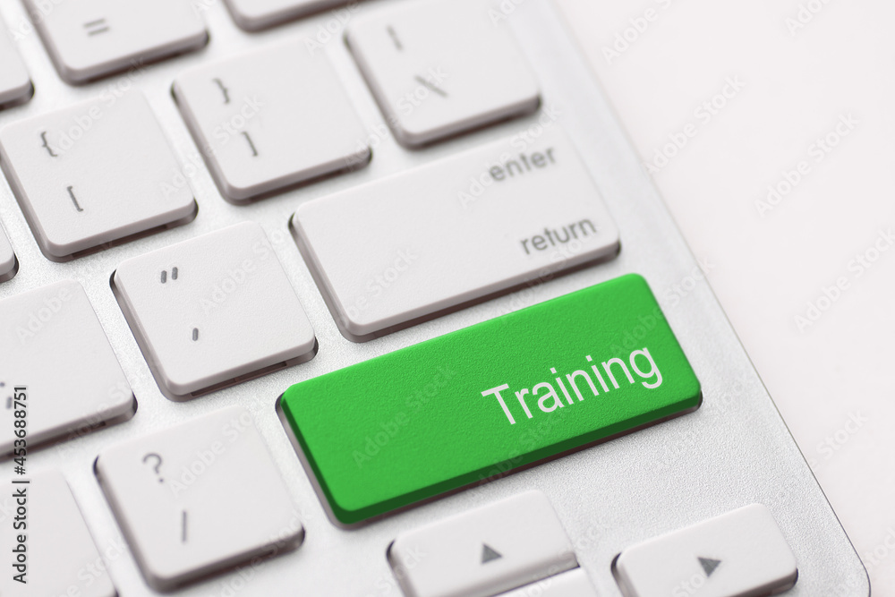Wording Training on computer keyboard Wording Training on computer keyboard
