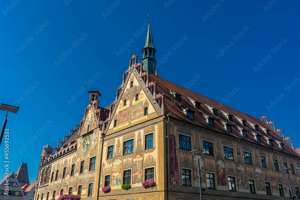 The beautiful town hall of Ulm in Germany