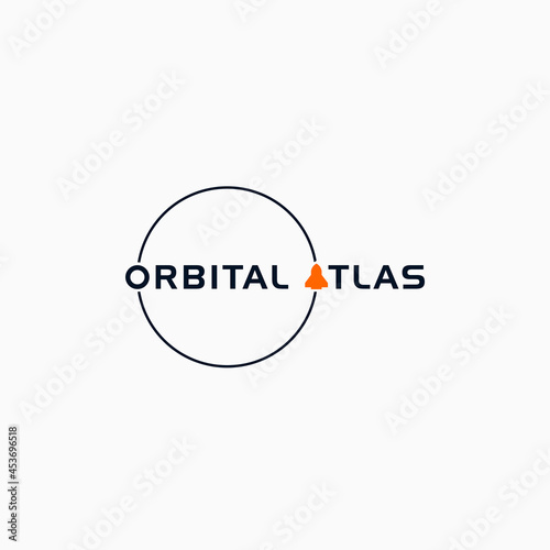 Orbital Atlas with logotype concept
