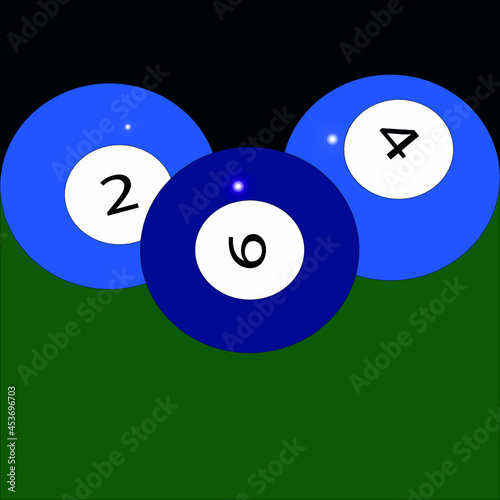 pool table top view balls sport theme