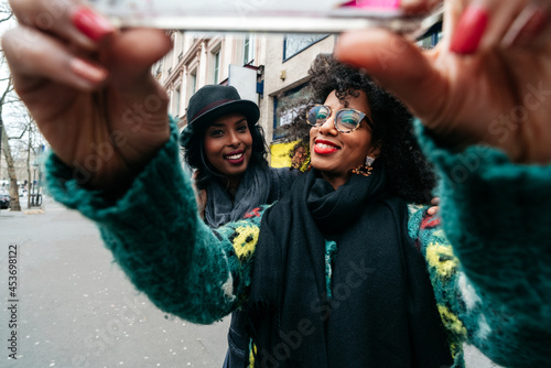 friends taking a selfie