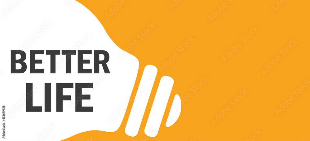 Fototapeta premium Better Life in lamp background illustration