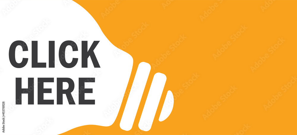Fototapeta premium Click Here in lamp background illustration