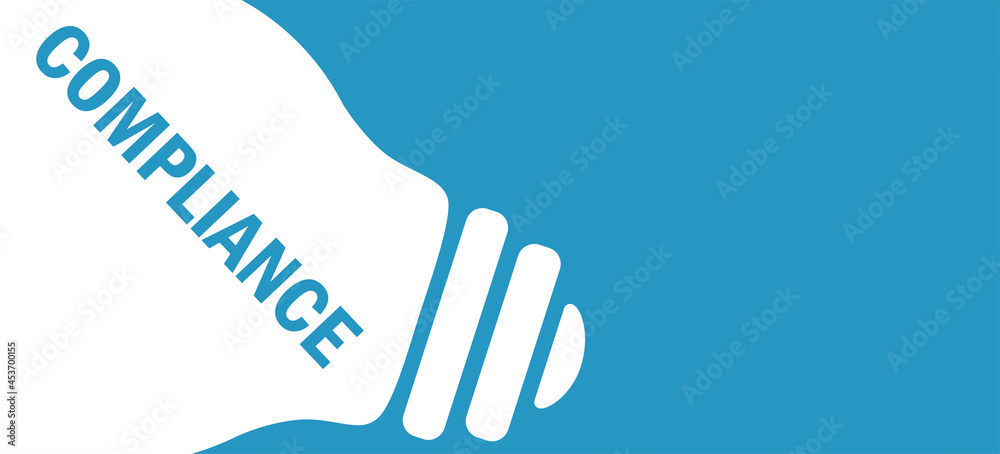 Fototapeta premium Compliance&nbsp;in lamp background illustration