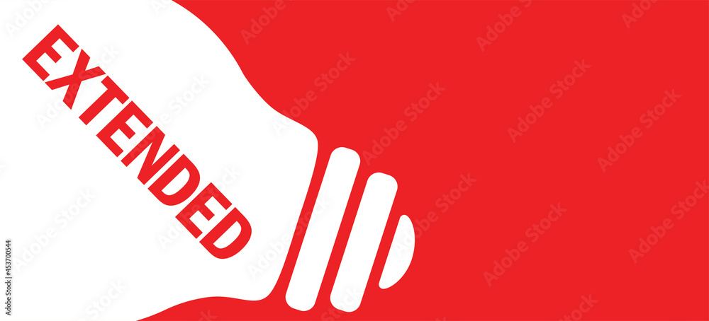 Fototapeta premium Extended in lamp background illustration