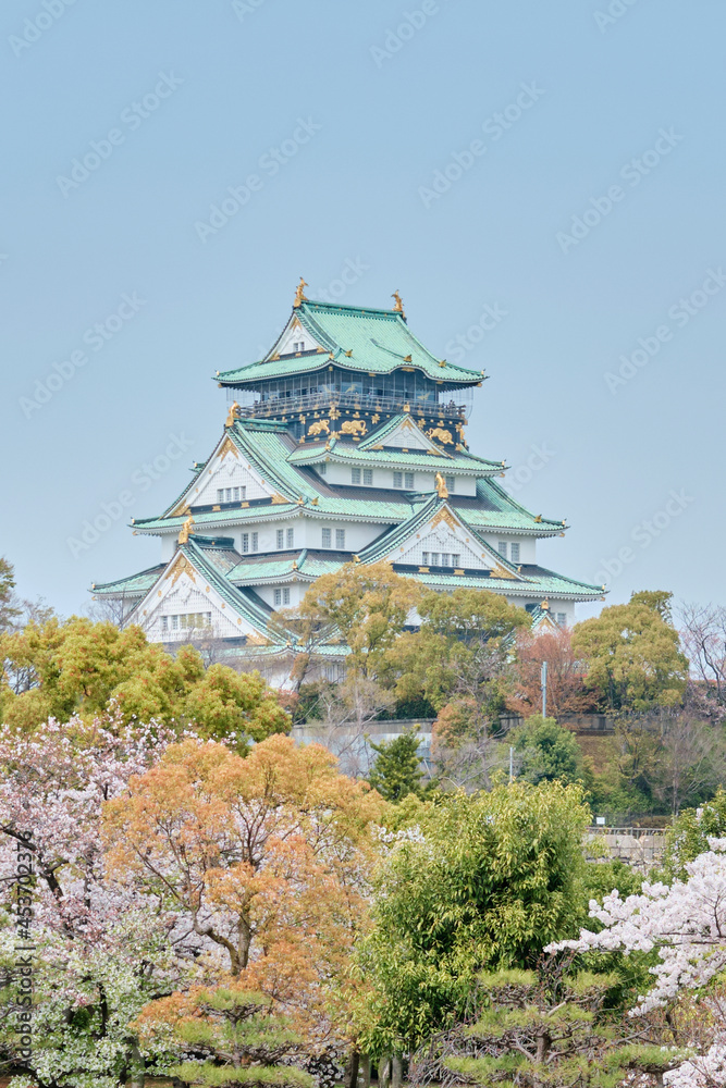 Osaka Castle Park in Cherry Blossom Season Osaka Castle Park in Cherry Blossom Season