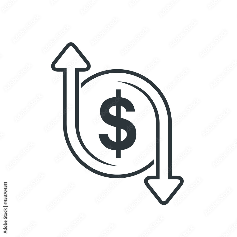icon for economy or stock market 