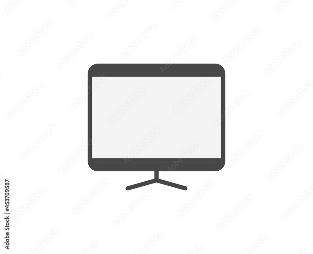 Line Computer icon isolated on white background. Outline symbol for website design, mobile application, ui. Electronics pictogram. Vector illustration, editorial stroсk. Line Computer icon isolated on white background. Outline symbol for website design, mobile application, ui. Electronics pictogram. Vector illustration, editorial stroсk.
