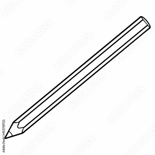 pencil line vector illustration