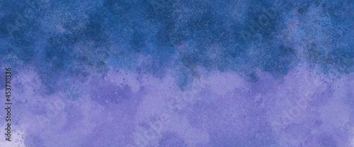 Fototapeta Naklejka Na Ścianę i Meble -  Abstract soft and dark blue watercolor with splash paint texture or grunge background design