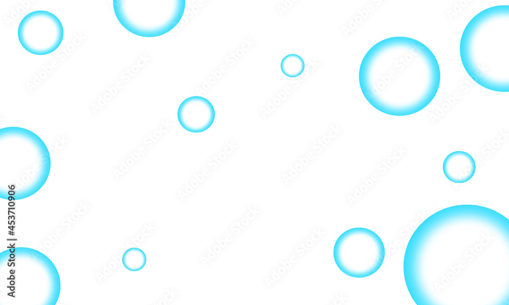 light blue bubble pattern white background