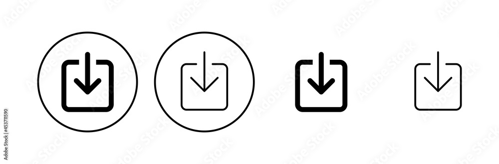 Download icon set. Download vector icon Download icon set. Download vector icon