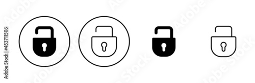 Lock icon set. Padlock icon vector. Encryption icon. Security symbol