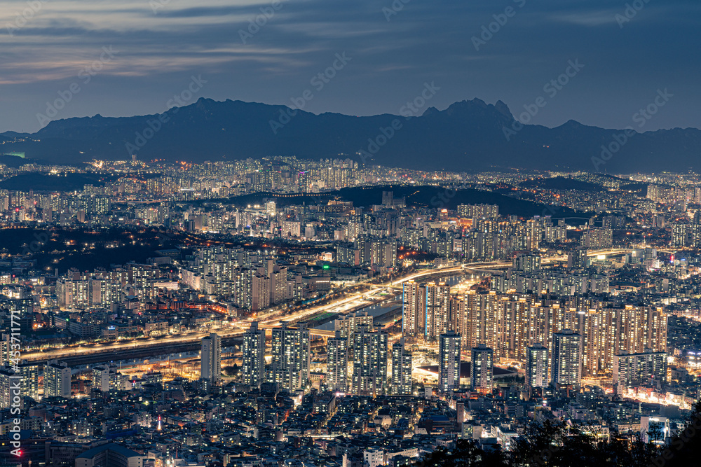 night view of seoul