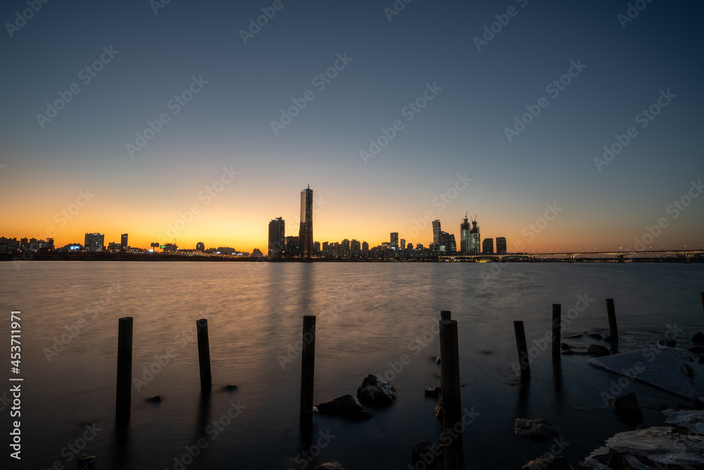 Fototapeta premium 한강 노을