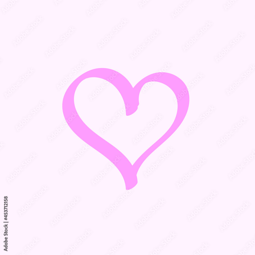 Illustrated heart icons Vector