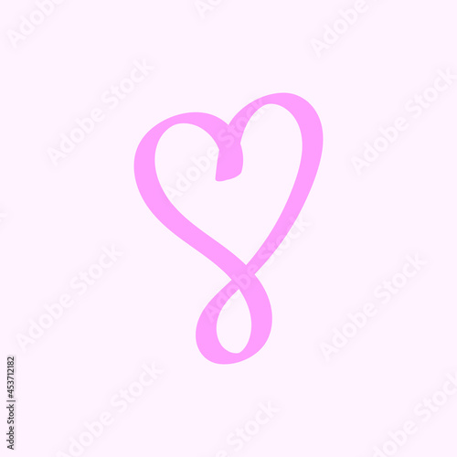 Illustrated heart icons Vector