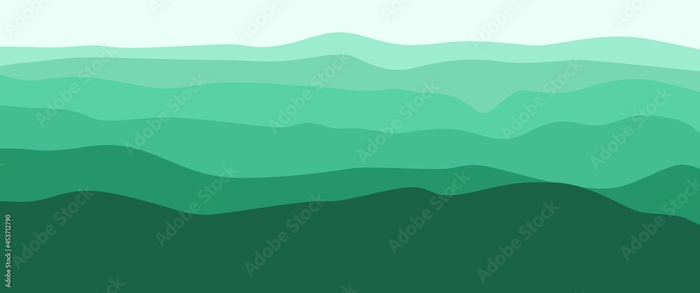 Mountain layers landscape vector illustration used for background, backdrop, editable background, banner, travel banner, wallpaper.