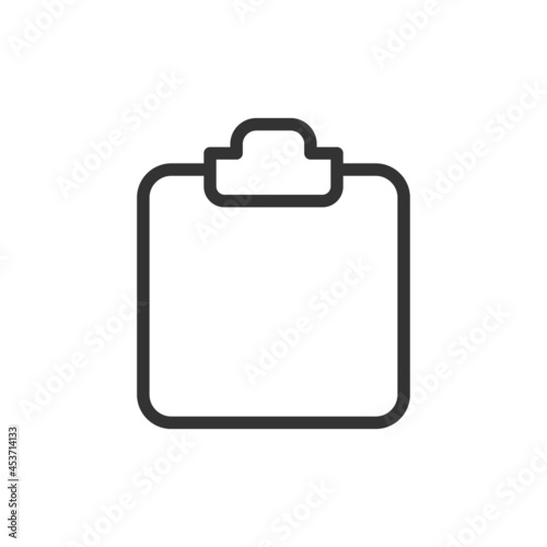 Outline design of clipboard icon.