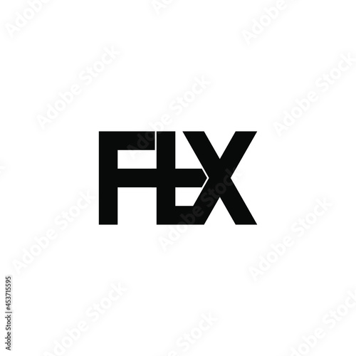 ftx initial letter monogram logo design