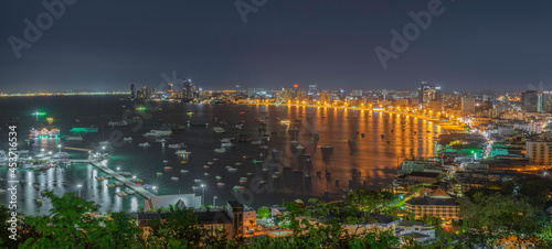 View of the bay of Pattaya City