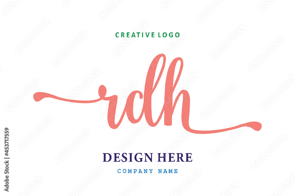 RD lettering logo is simple, easy to understand and authoritative