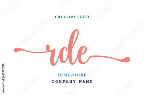 RDE lettering logo is simple, easy to understand and authoritative