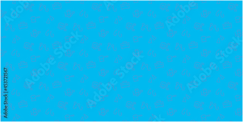 Fishing tackle icon pattern background for website or wrapping paper (Color icon with blue background version)