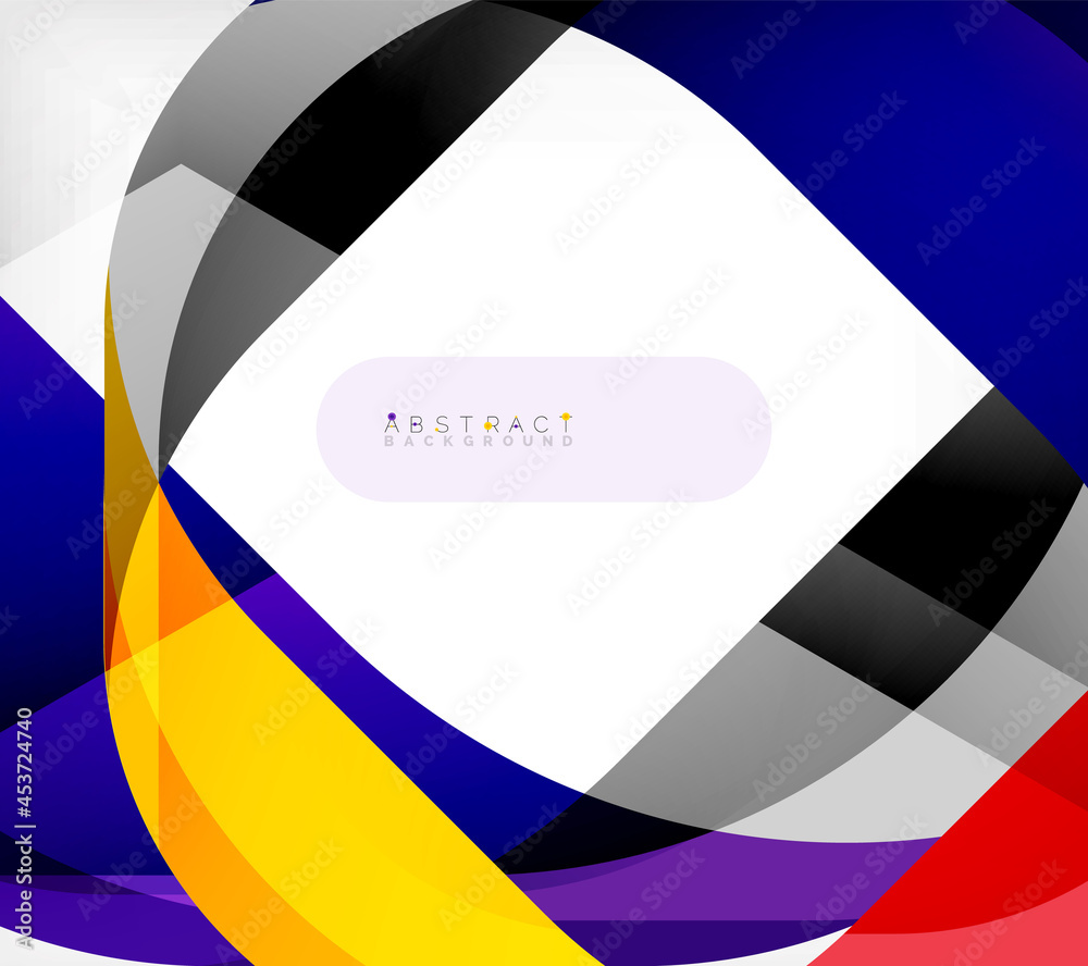 Abstract square shape with overlapping waves, minimal geometric background. Vector Illustration For Wallpaper, Banner, Background, Landing Page Abstract square shape with overlapping waves, minimal geometric background. Vector Illustration For Wallpaper, Banner, Background, Landing Page