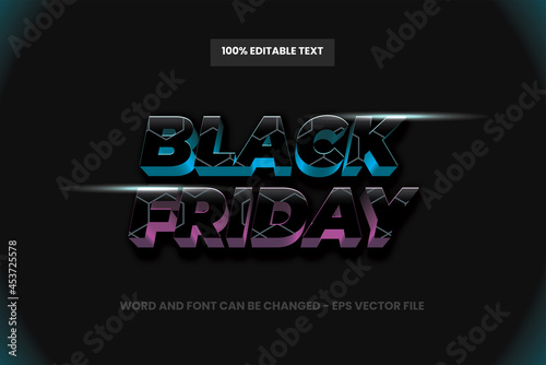 Black Friday Editable Text Effect Template