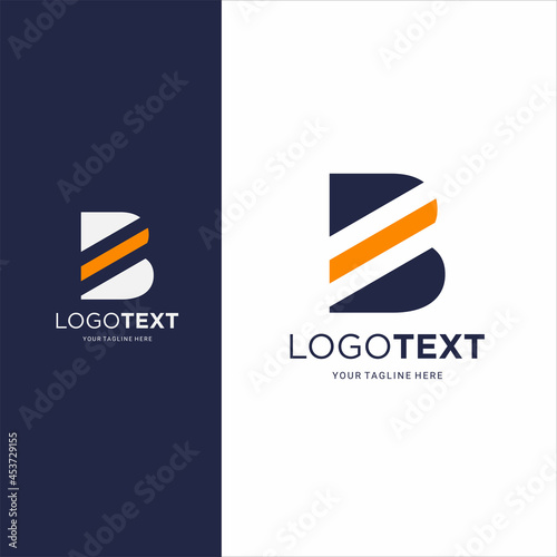 Stylish Logo design Letter B vector logotype for your company