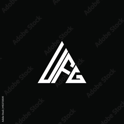 UFG letter logo creative design. UFG unique design
