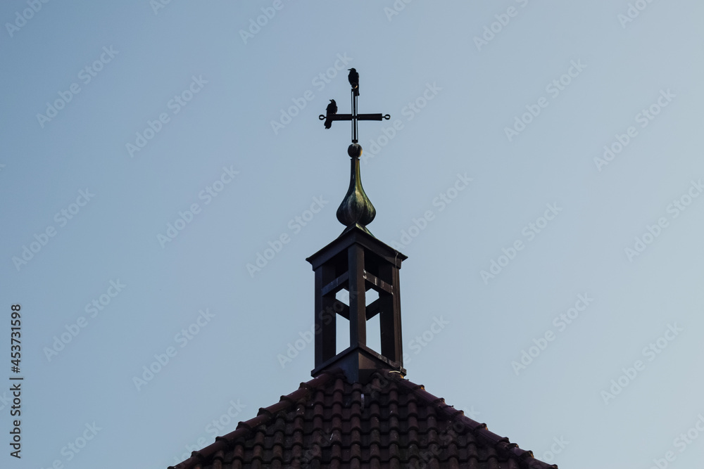 church steeple and cross