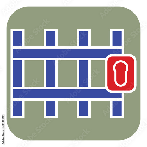 Police prison, illustration, vector on a white background.