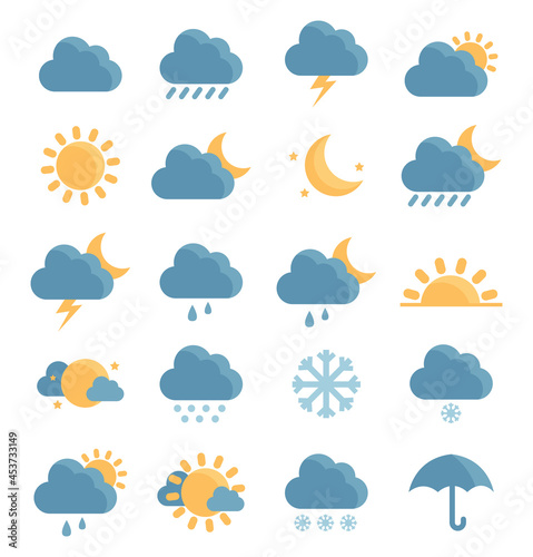 Wather news, illustration, vector on a white background.