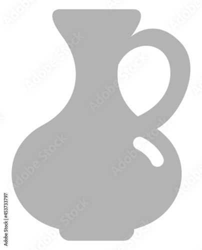 Wine decanter, illustration, vector on a white background.
