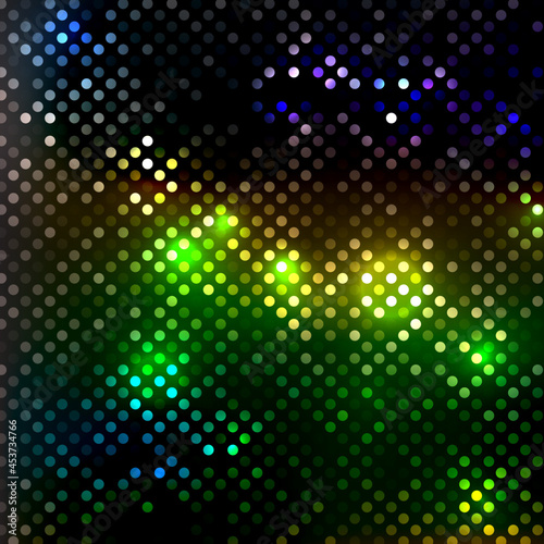 Abstract bright multicolored dotted wallpaper background. Vector illustration
