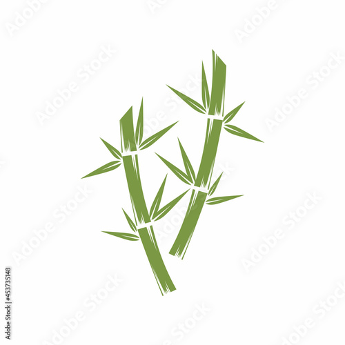 Bamboo Logo Template vector icon illustration design