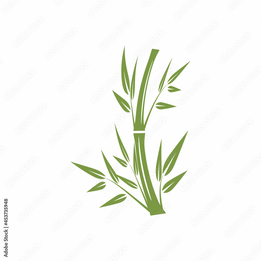 Bamboo Logo Template vector icon illustration design
