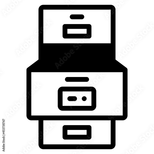 cabinet glyph icon