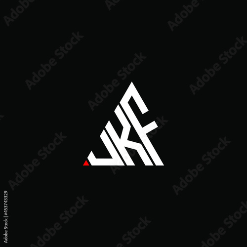 UKF letter logo creative design. UKF unique design