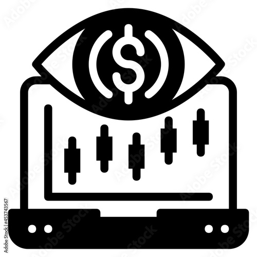vision glyph icon