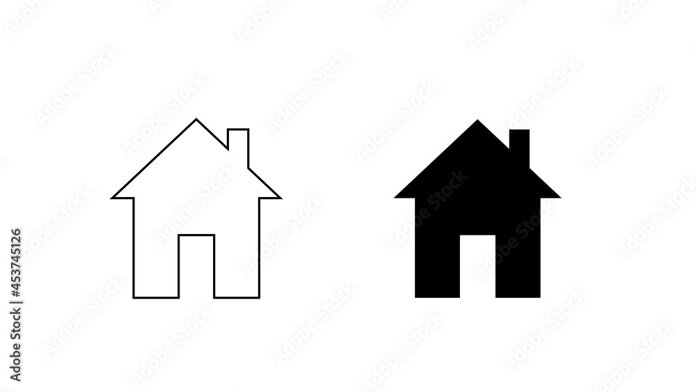 House icon set illustration on white backgrtound House icon set illustration on white backgrtound