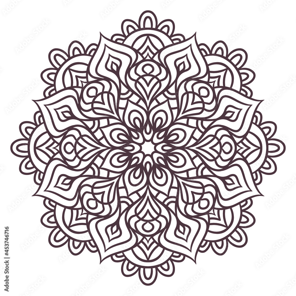 Fototapeta premium Ethnic Mandala Round Ornament Pattern